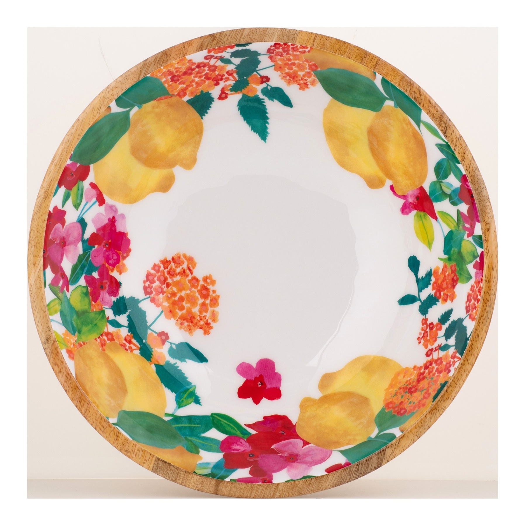 Maxwell & Williams Capri Round Serving Bowl Wood Enamel Finish 30cm-4