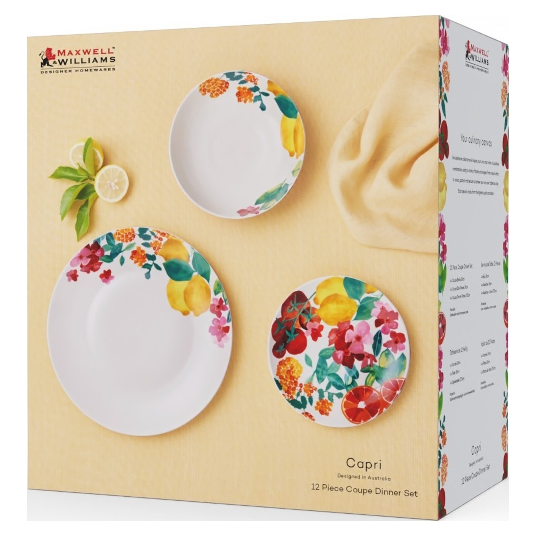 Maxwell & Williams Capri Coupe Dinner Set 12pc Gift Boxed-4