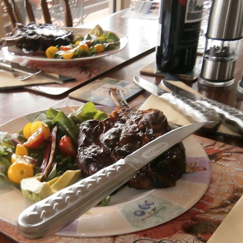 Man Law Diamond Plate Steak Knives - set of 4-4