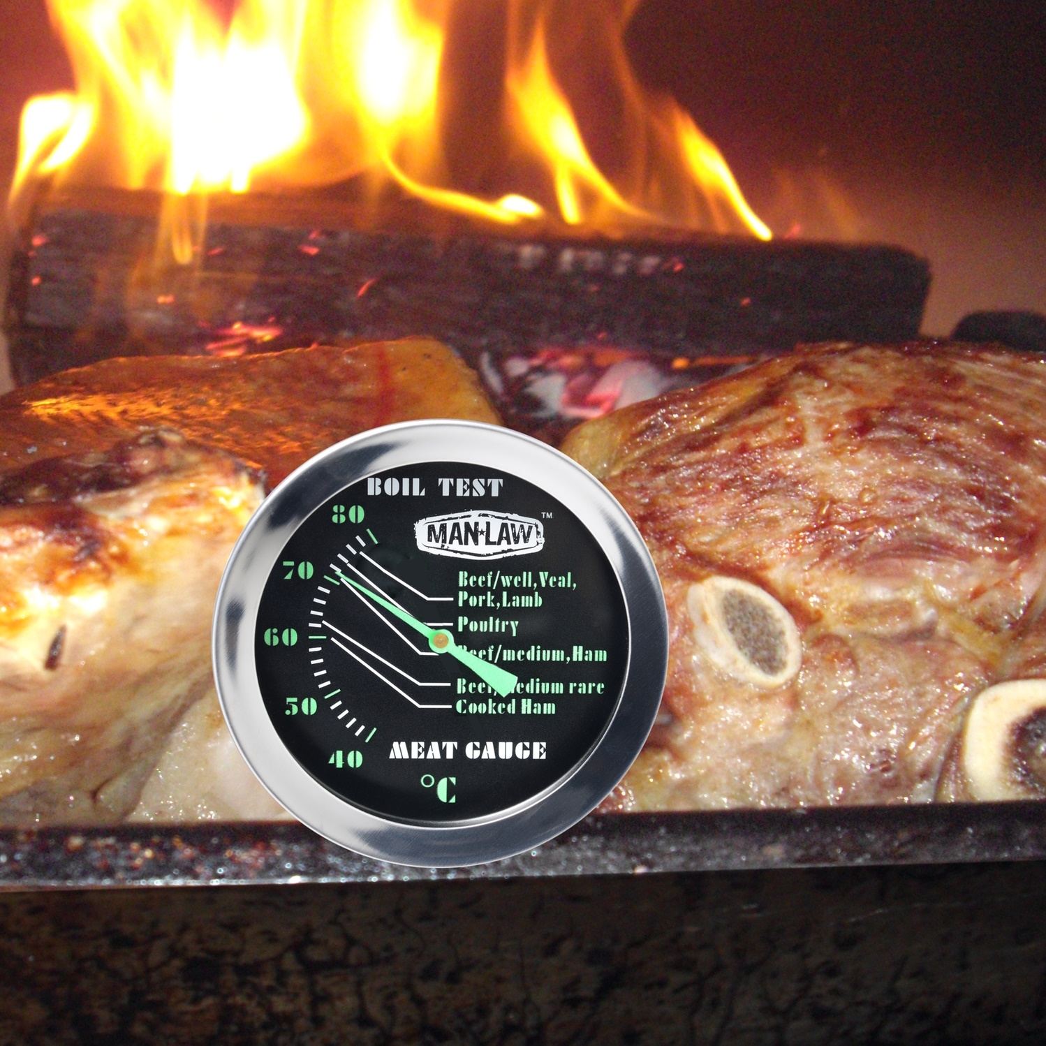 Man Law Meat Gauge with Glow in the Dark Dial-4