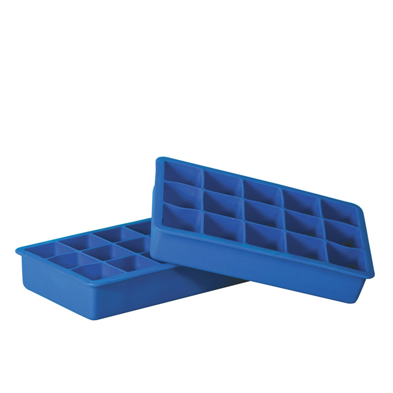 Avanti Set of 2 Silicone 15 Cup Square Ice Cube Tray- Blue