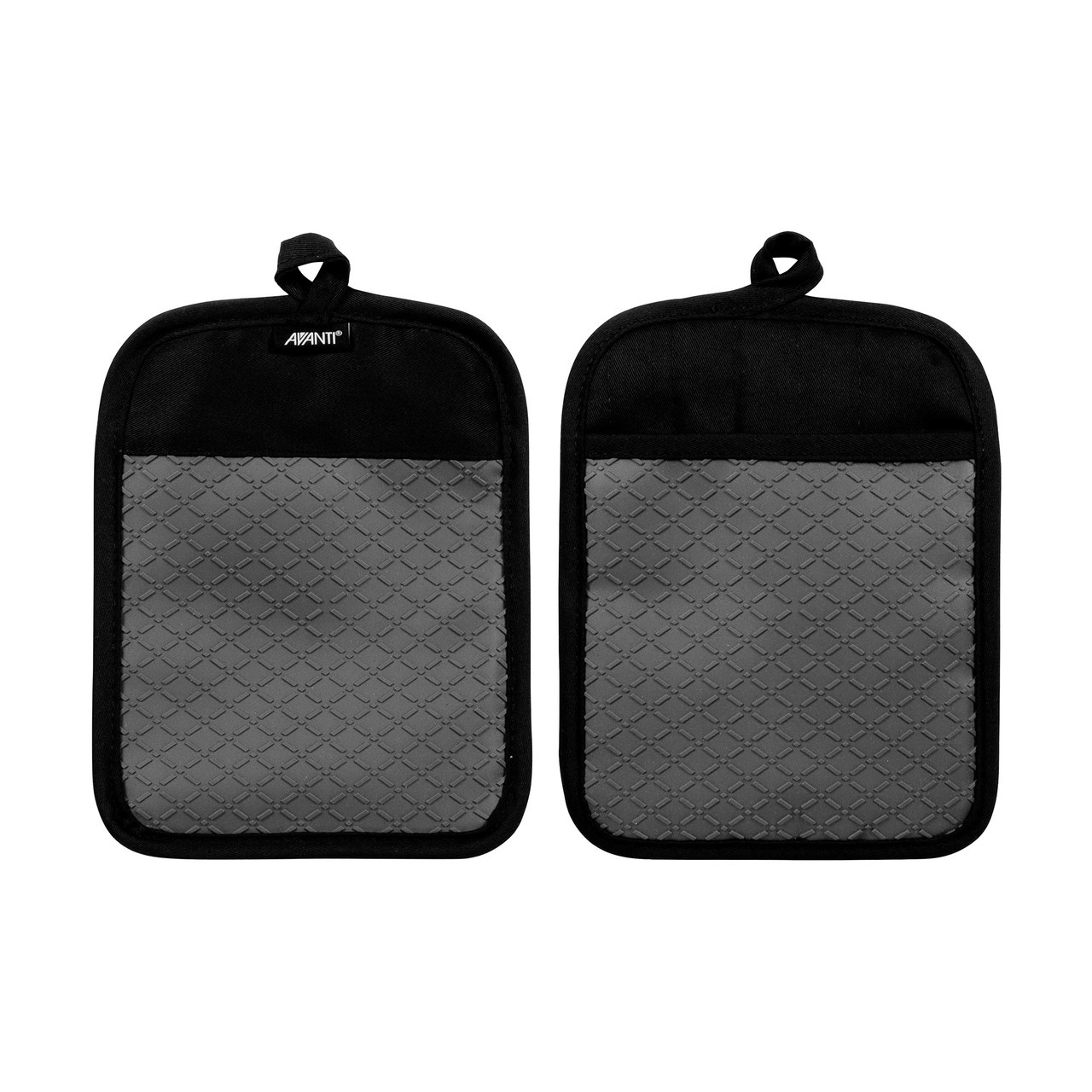 Avanti Pot Holder Set Of 2 Charcoal