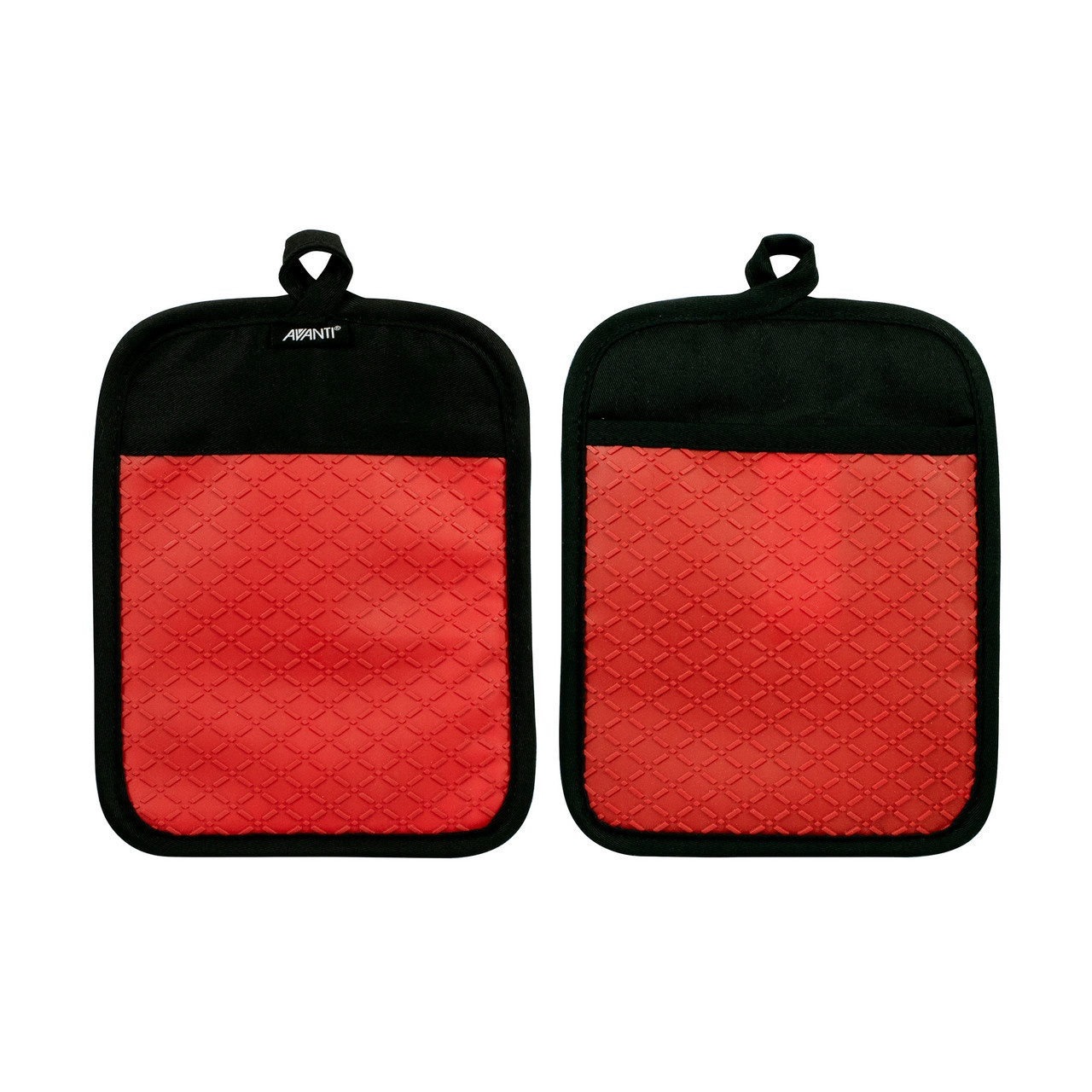 Silicone Pot Holder, Set of 2 - Red