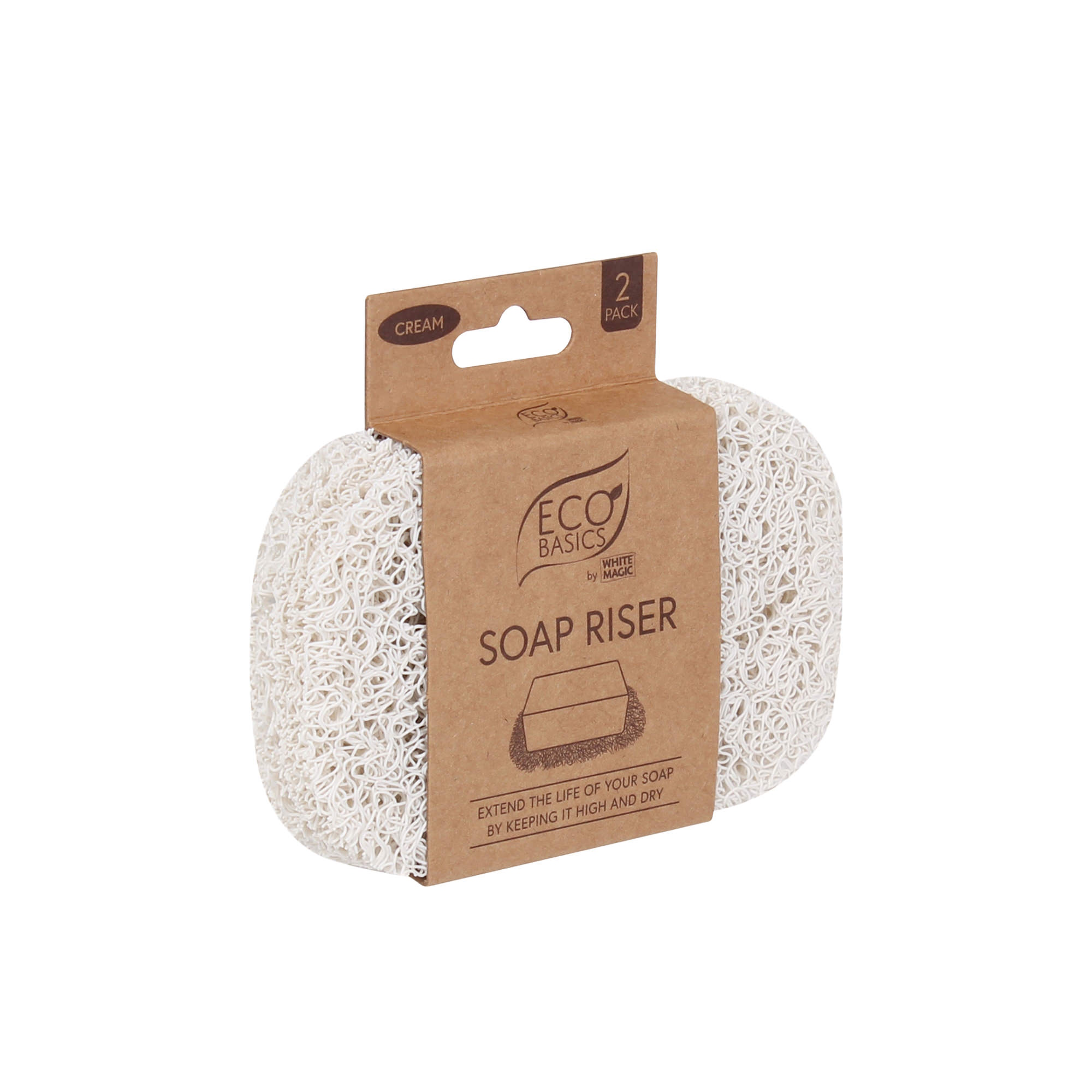 White Magic Eco Basics Soap Riser - Pebble