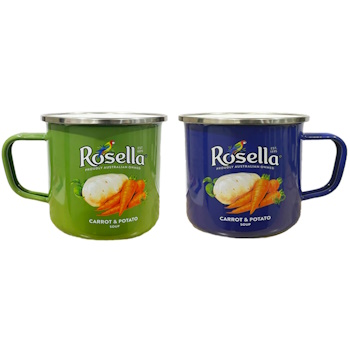 Rojo Australian Heritage Icons Enamel Soup Mug Rosella 10cm