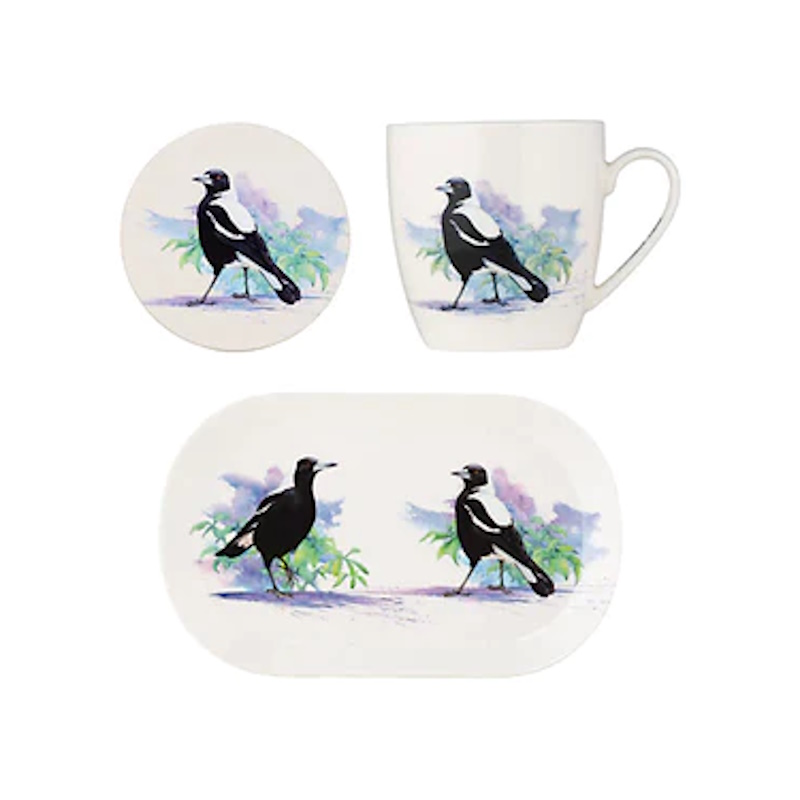 Maxwell & Williams Katherine Castle Bird Life Gift Set Magpie Gift Boxed-1