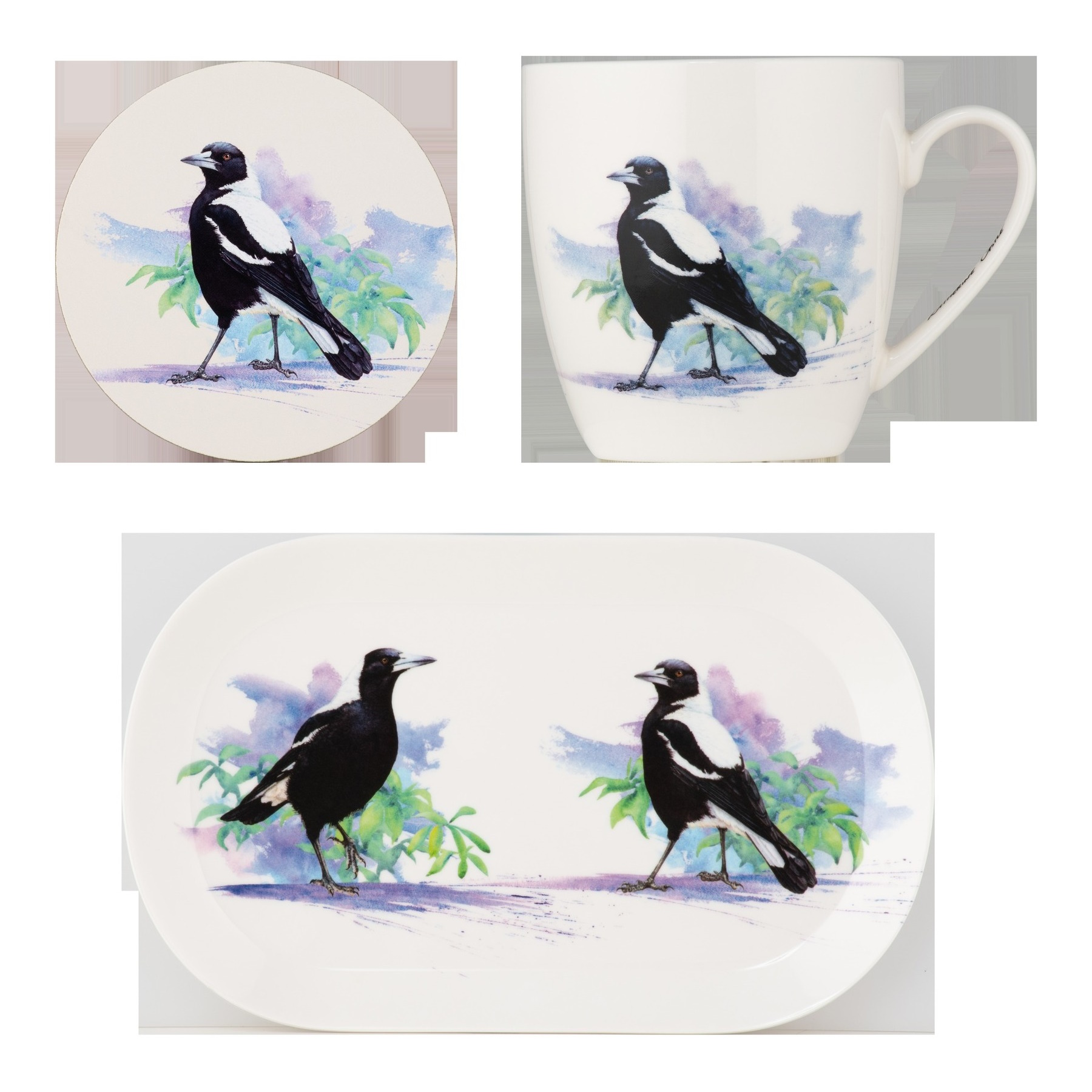Maxwell & Williams Katherine Castle Bird Life Gift Set Magpie Gift Boxed-2
