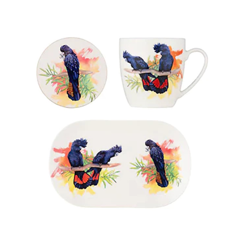 Maxwell & Williams Katherine Castle Bird Life Gift Set Cockatoo Gift Boxed-1