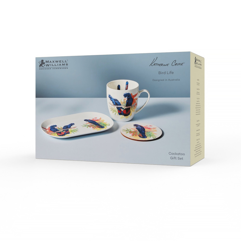 Maxwell & Williams Katherine Castle Bird Life Gift Set Cockatoo Gift Boxed-4