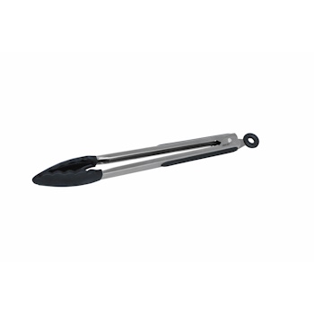 Avanti Silicone Stainless Steel Tongs 30cm - Black