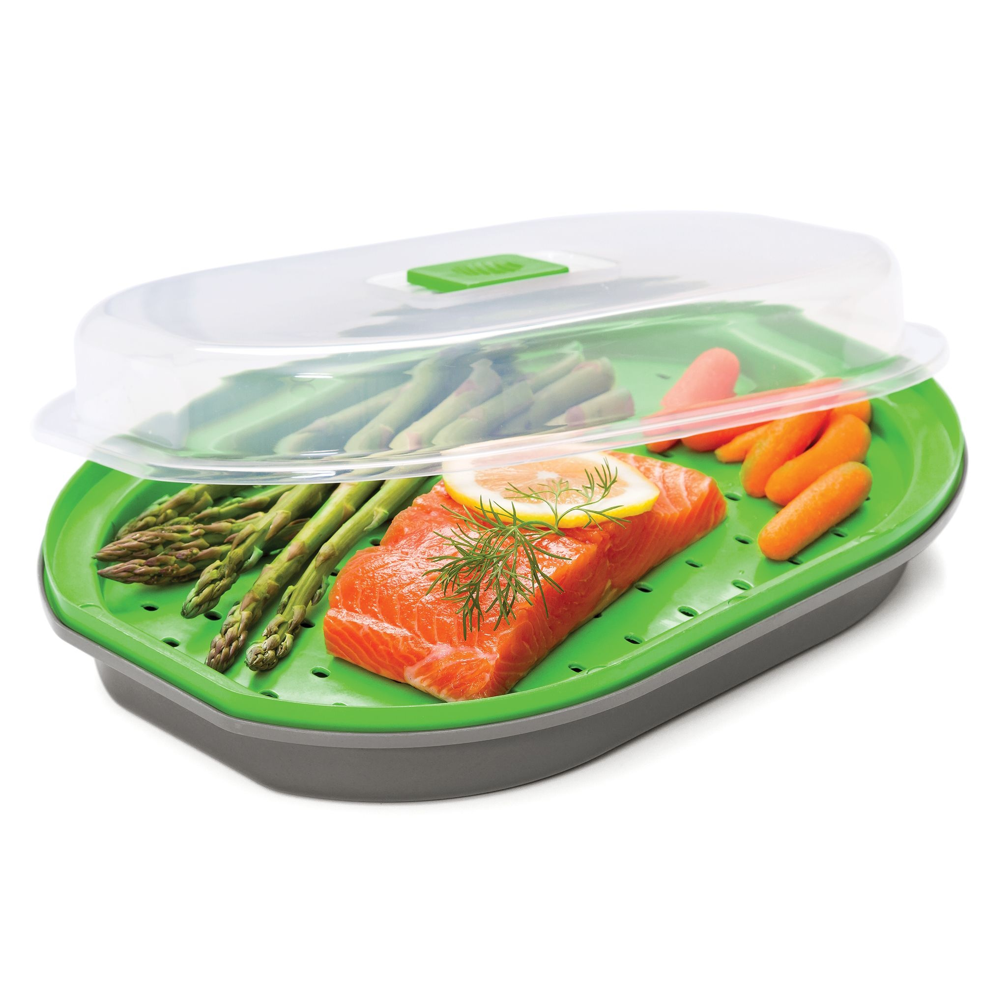 Progressive Prep Solutions Microwave Fish and Veggie Steamer