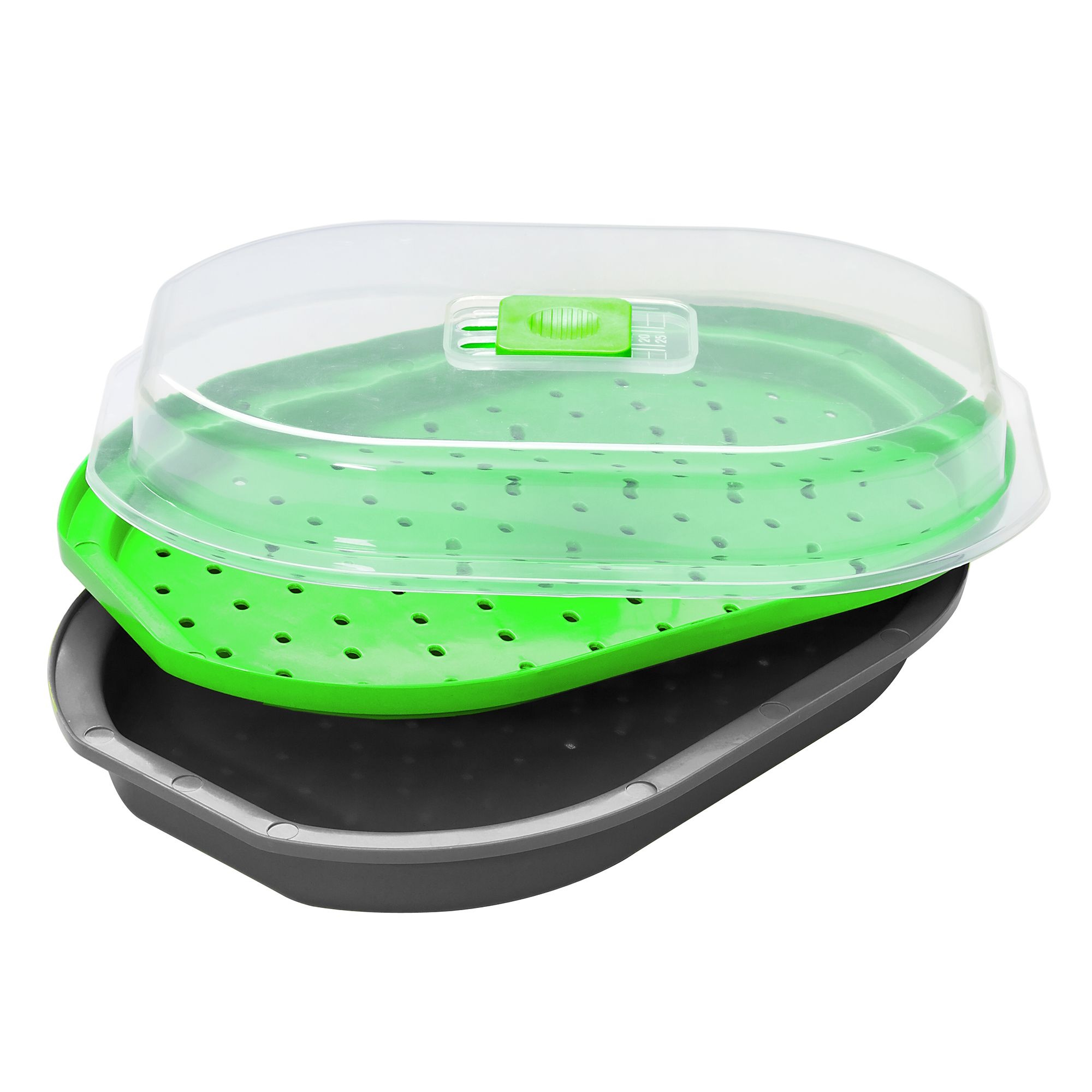 Progressive Prep Solutions Microwave Fish and Veggie Steamer-3