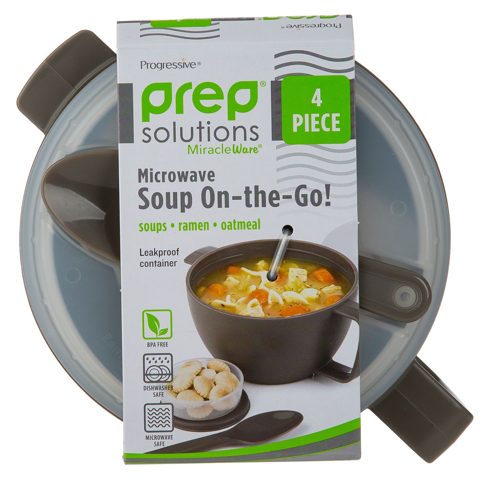 Progressive Prep Solutions Microwave On the Go Porridge and Noodle Bowl