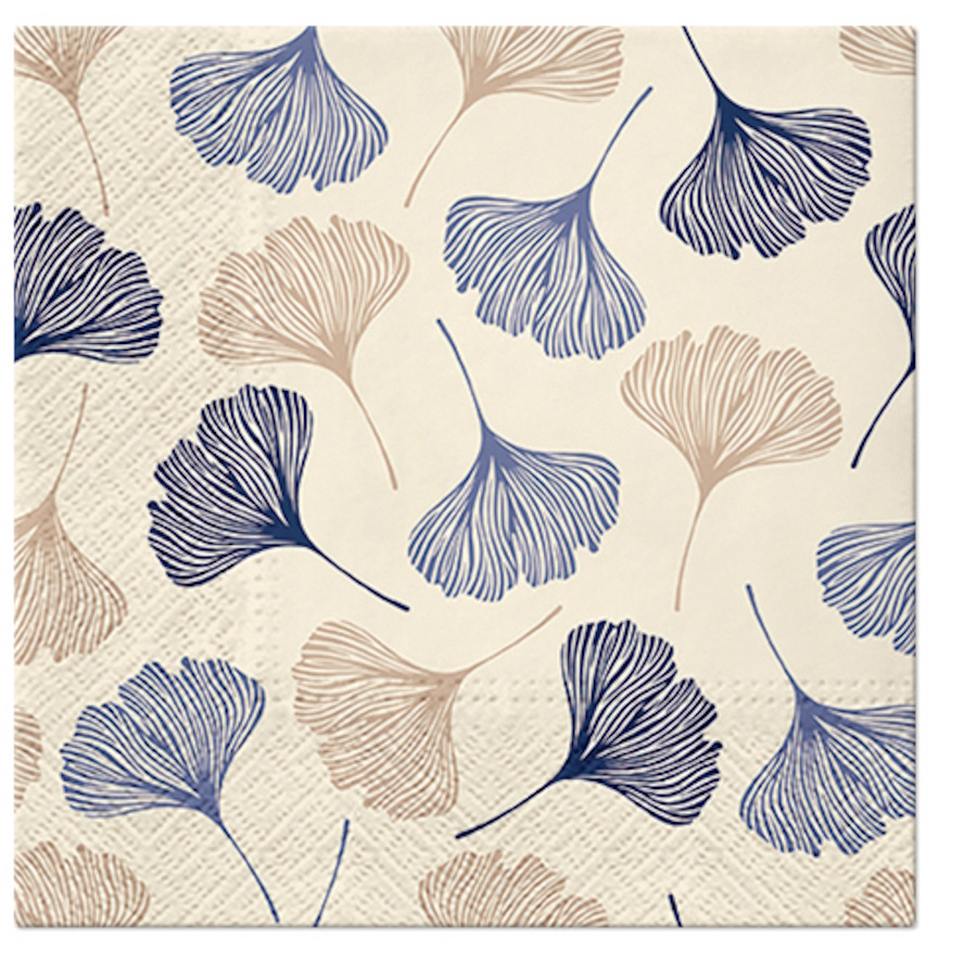 Paw Lunch Napkin 33cm Ginkgo Leaves-1