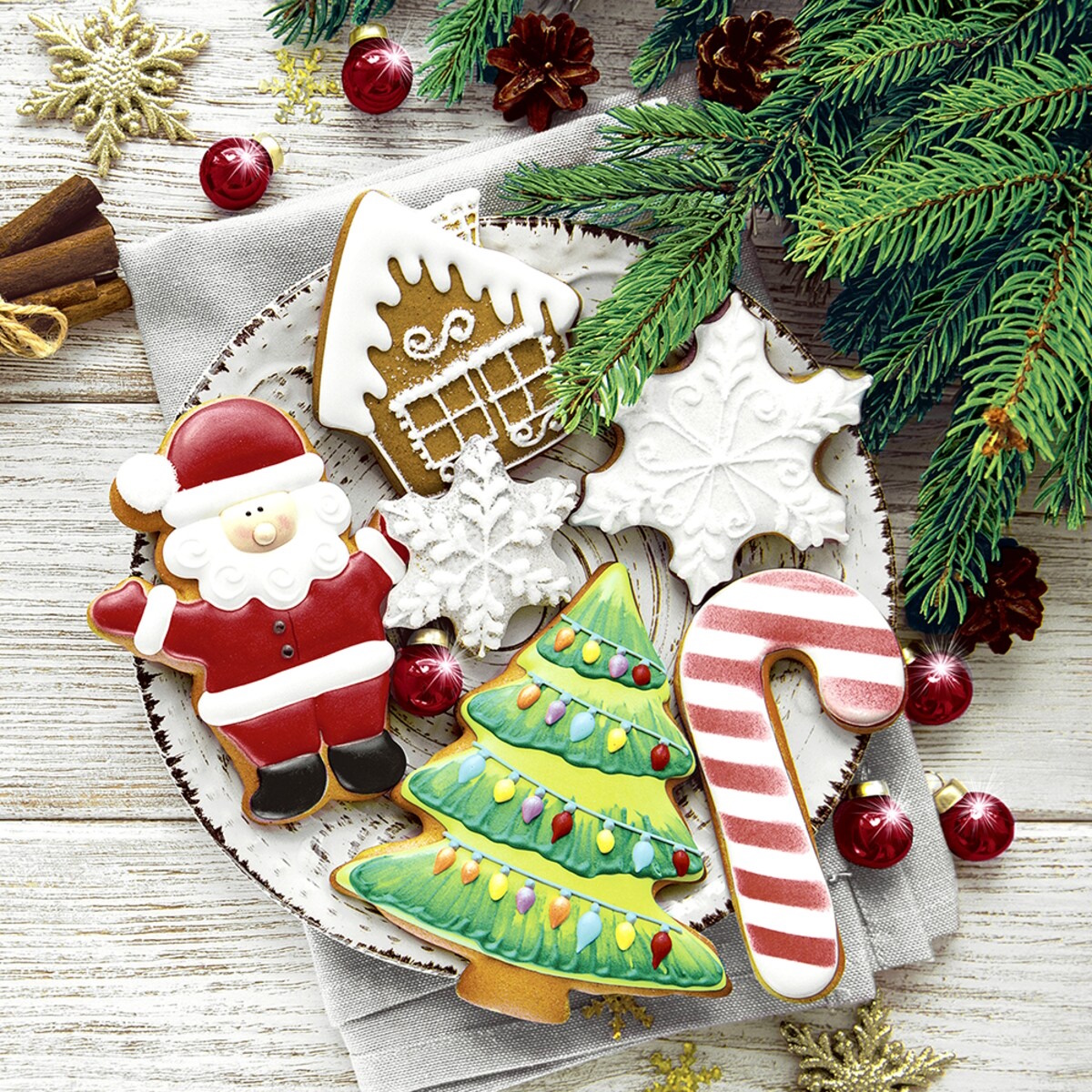 Dline Luncheon Napkins - Colourful Cookies-3