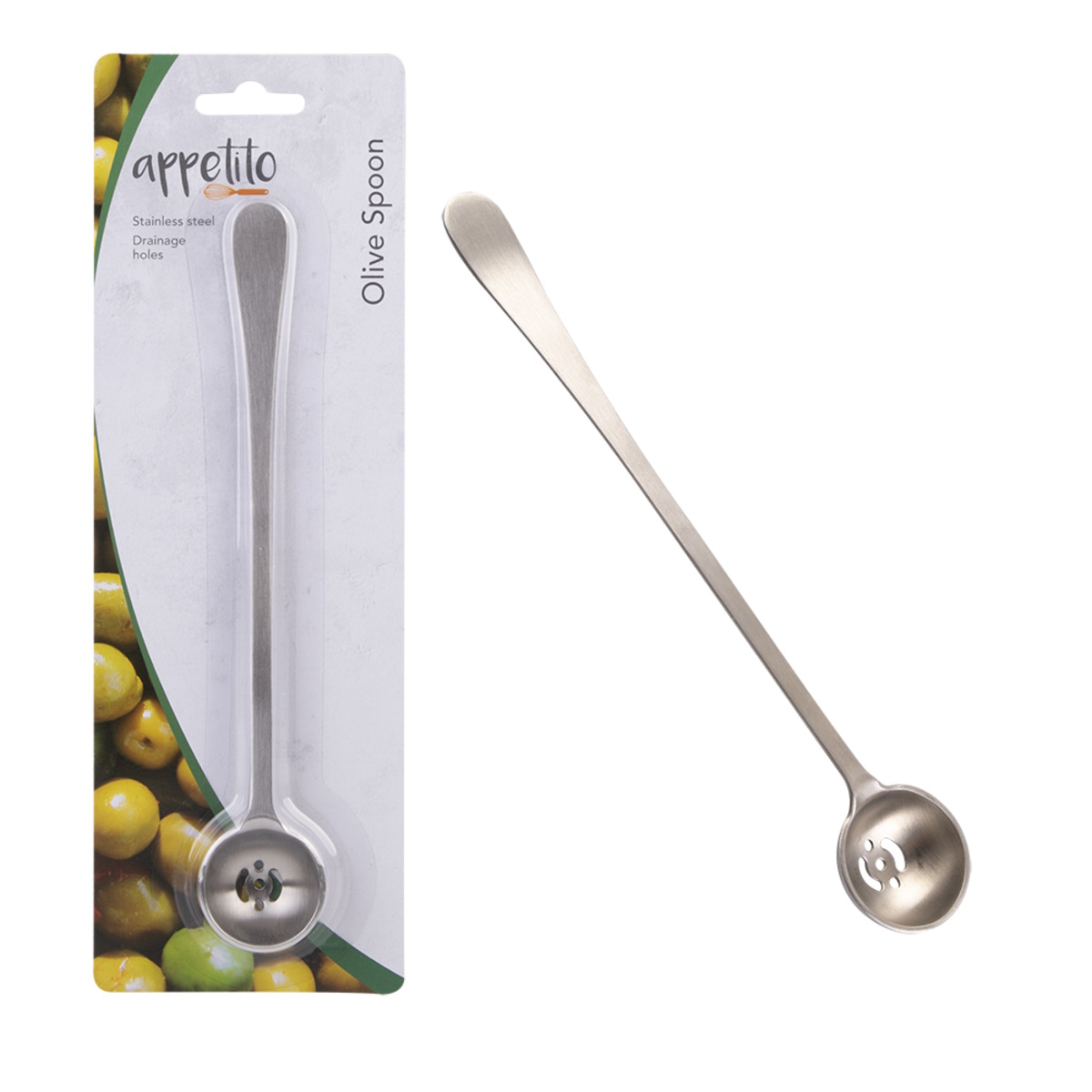 Dline Stainless Steel Olive Spoon-1