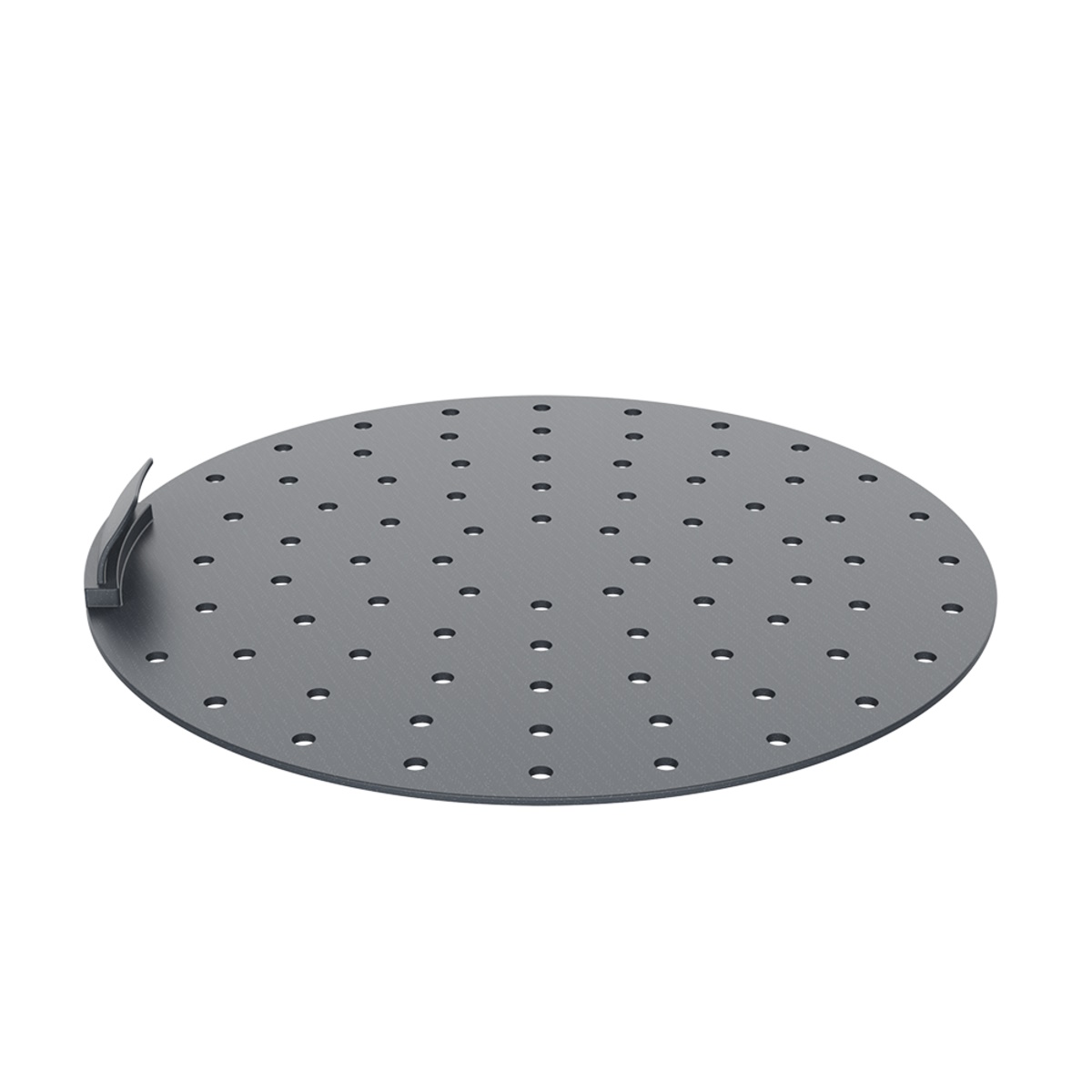 Silicone Round Air Fryer Liner 22cm dia. (Charcoal)-4