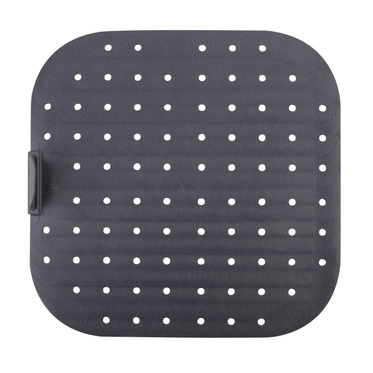 Silicone Square Air Fryer Liner 22cm dia. (Charcoal)-2