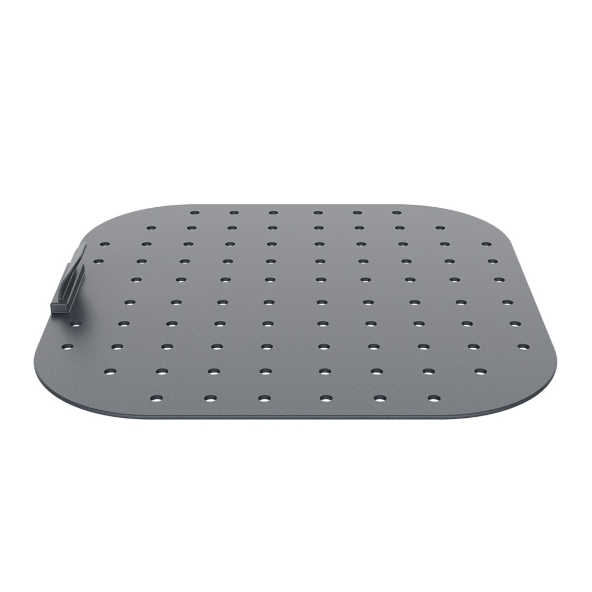 Silicone Square Air Fryer Liner 22cm dia. (Charcoal)-4