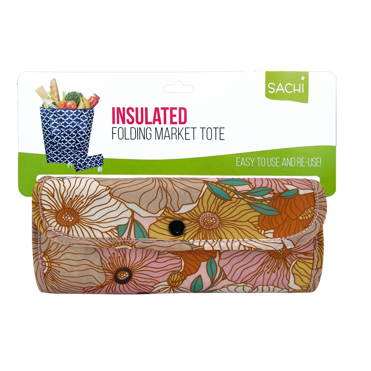 Sachi Insulated Market Tote - Retro Floral-3