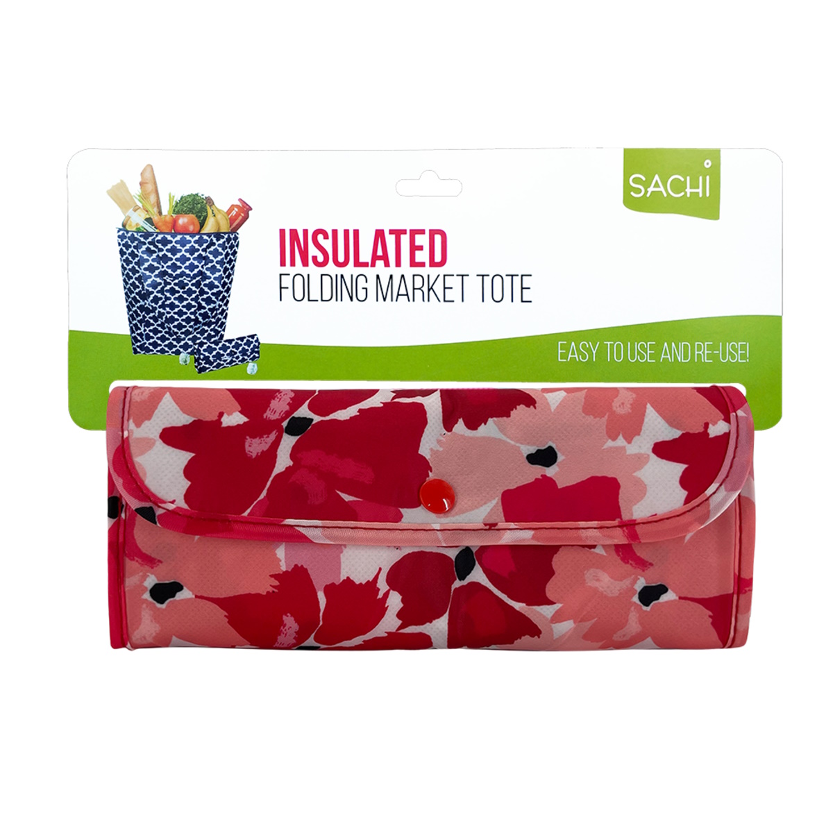 Sachi Insulated Market Tote - Red Poppies-3