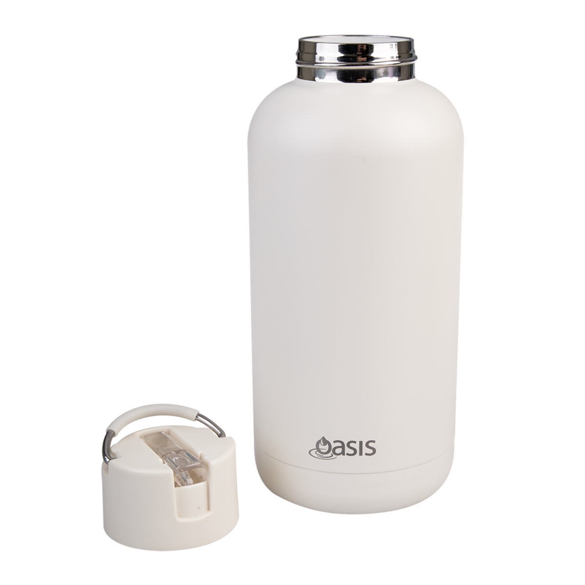 Oasis "Moda" Ceramic Lined S/S Triple Wall Ins. Drink bottle 1.5l (Alabaster)-2