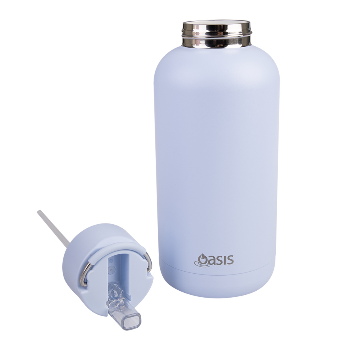 Oasis "Moda" Ceramic Lined S/S Triple Wall Ins. Drink bottle 1.5l (Peri Winkle)-3