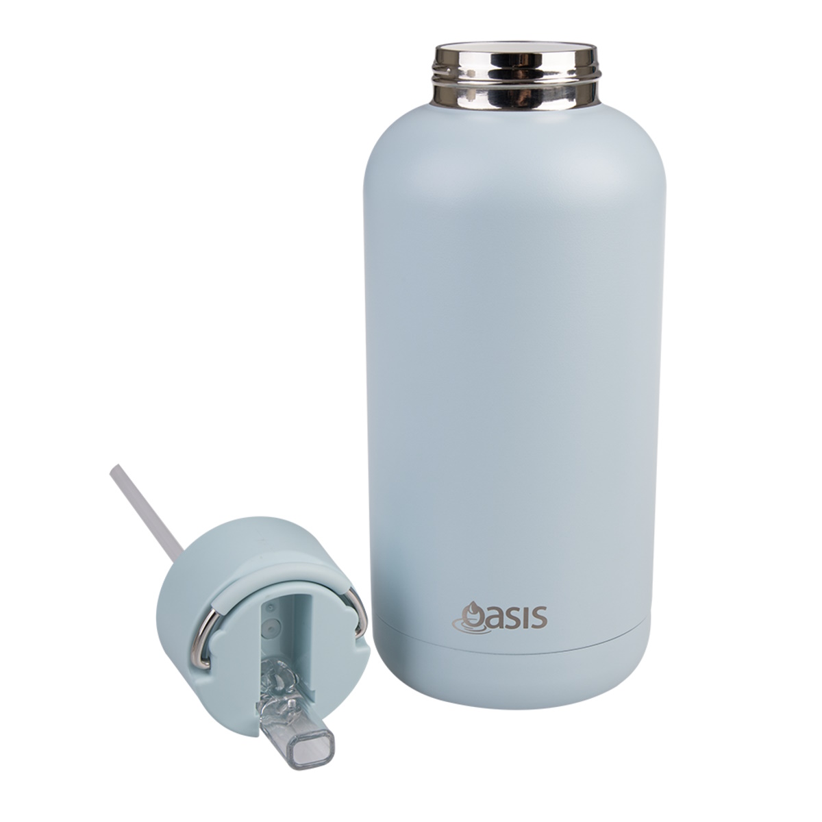 Oasis "Moda" Ceramic Lined S/S Triple Wall Ins. Drink bottle 1.5l (Sea Mist)-3