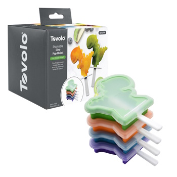 Tovolo Stackable Pop Moulds Set of 4 - Dinosaur