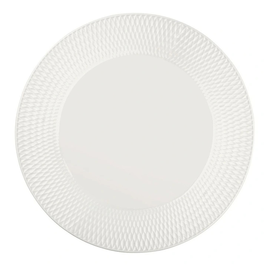 Maxwell & Williams White Basics Diamonds Footed Cake Stand 25cm Gift Boxed-2