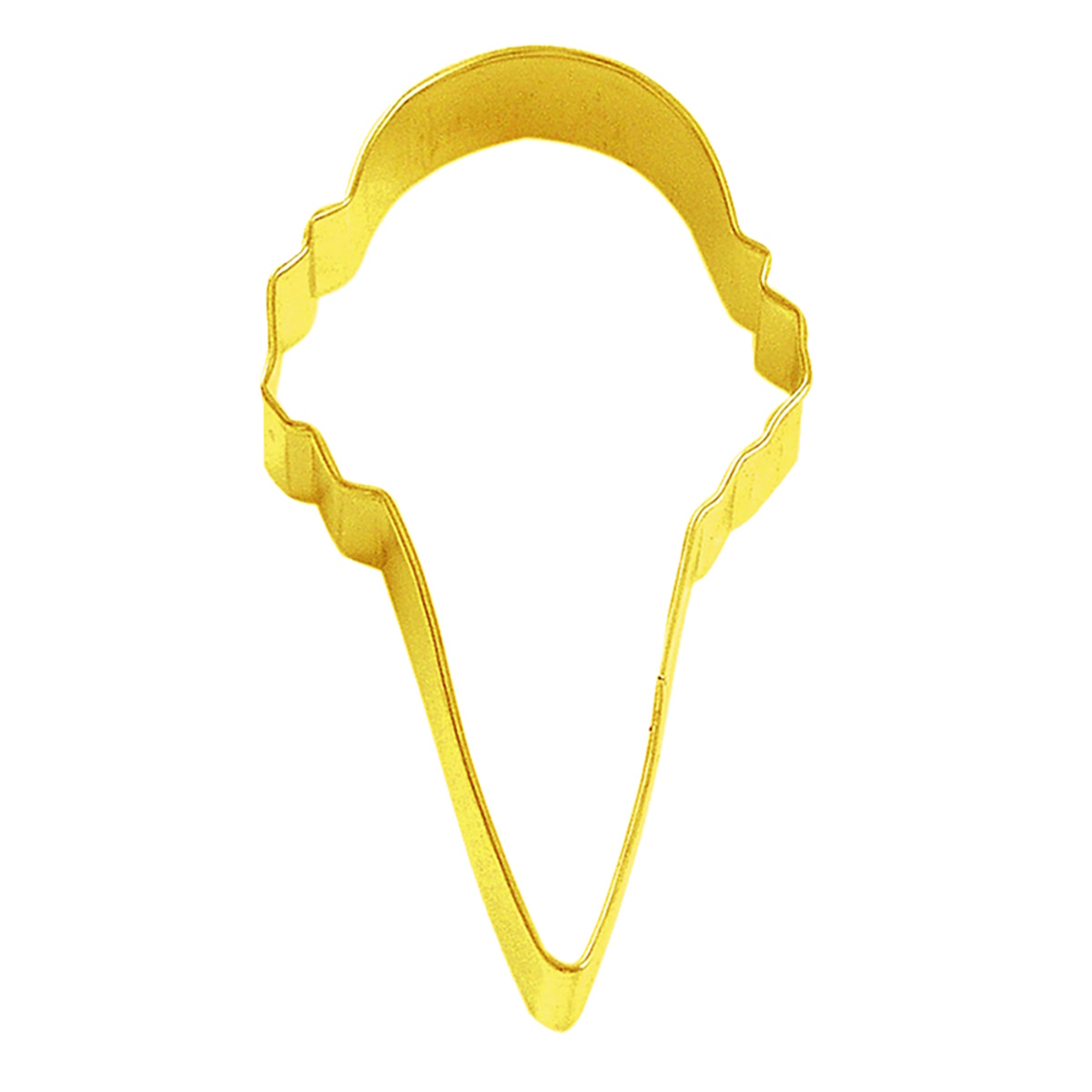 R&m Ice Cream Cone Cookie Cutter 10cm - Yellow-1