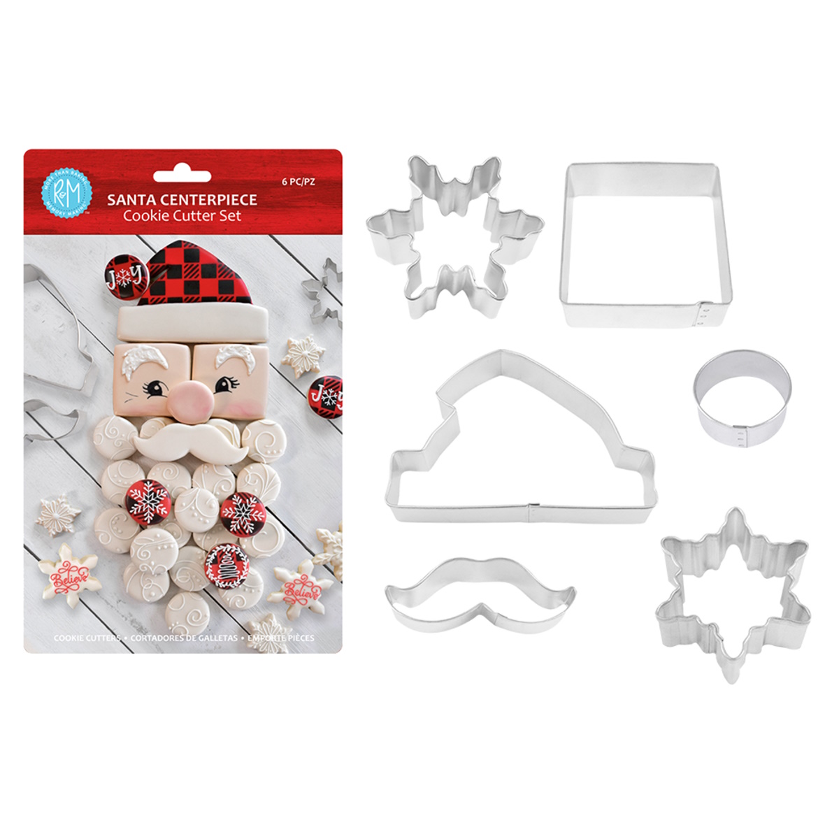 R&m Santa Centrepiece Cookie Cutter Set 6-1