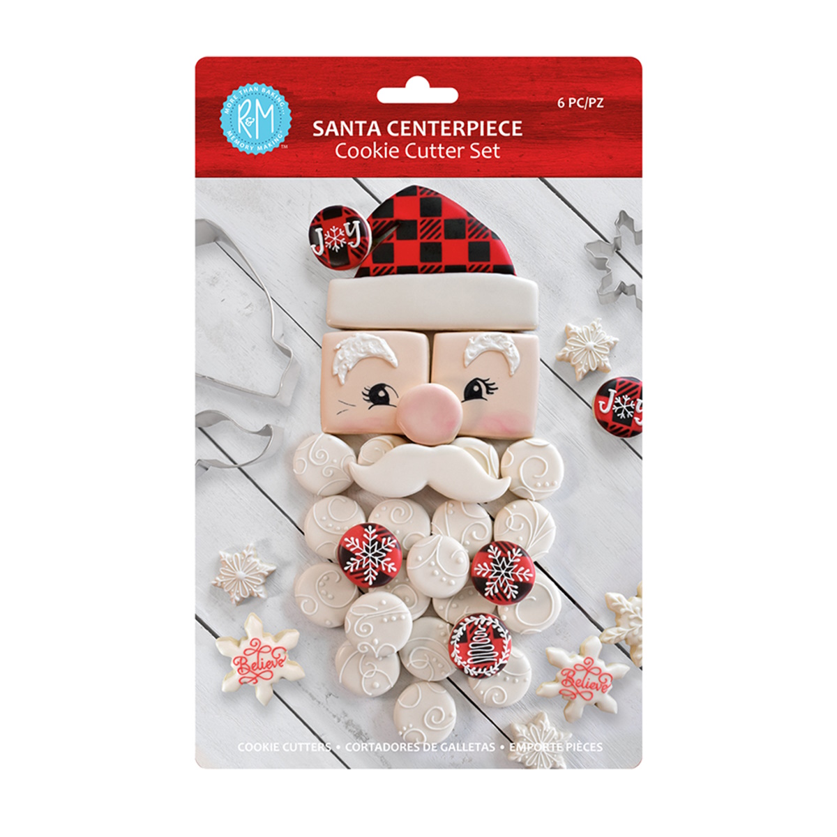 R&m Santa Centrepiece Cookie Cutter Set 6-3