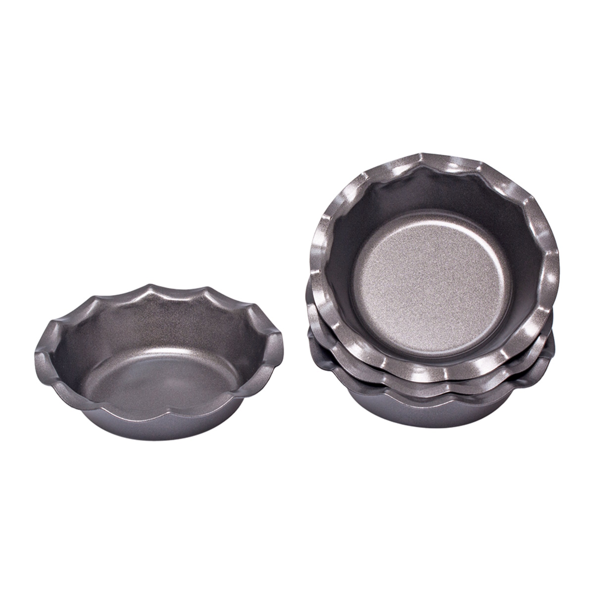 Daily Bake Non-stick Fluted Pie Dish 12.5cm Dia. Set 4-2