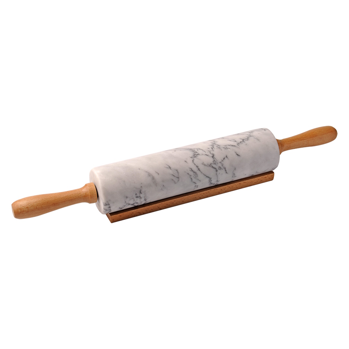 Integra Grey Marble Rolling Pin With Cradle