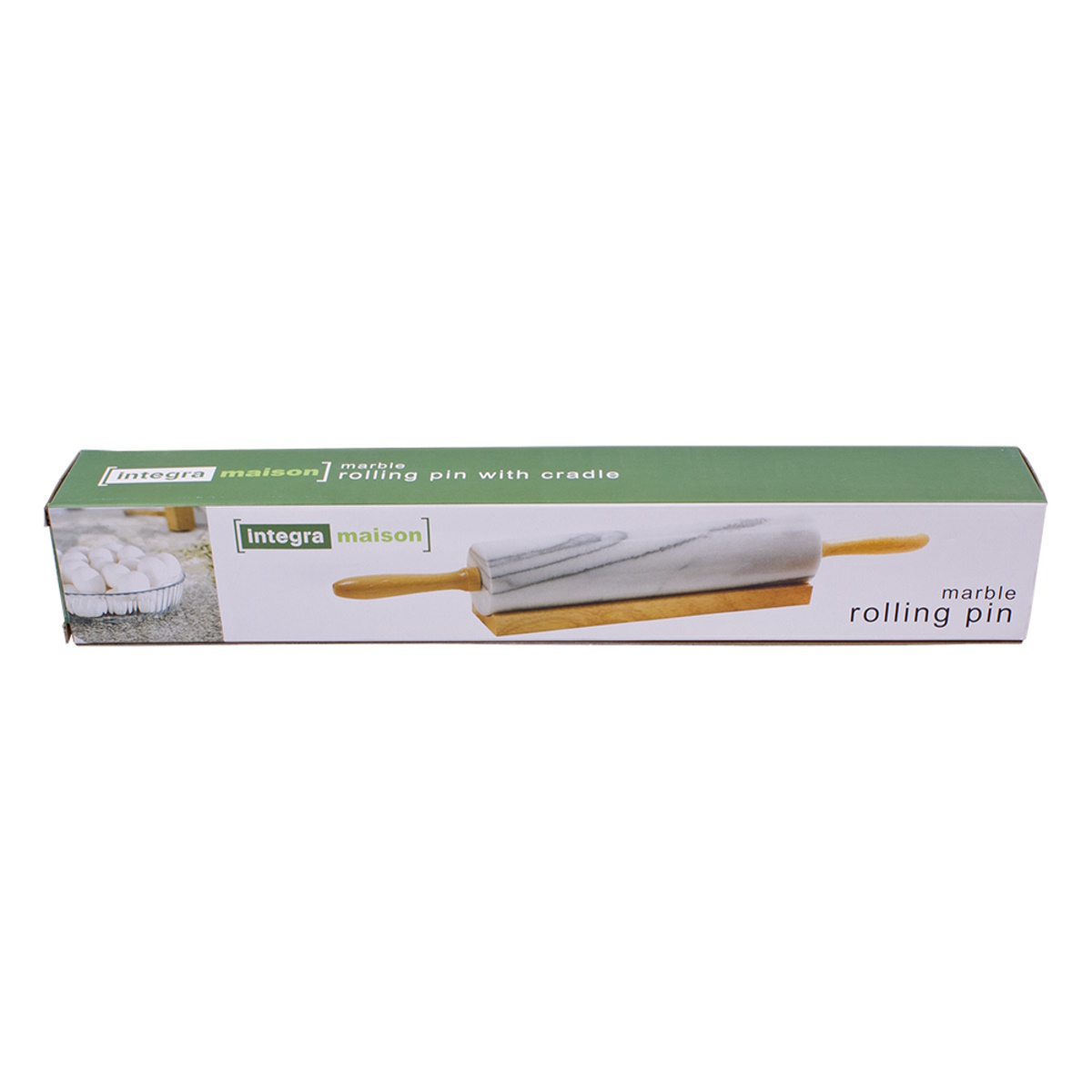 Integra Grey Marble Rolling Pin With Cradle-3