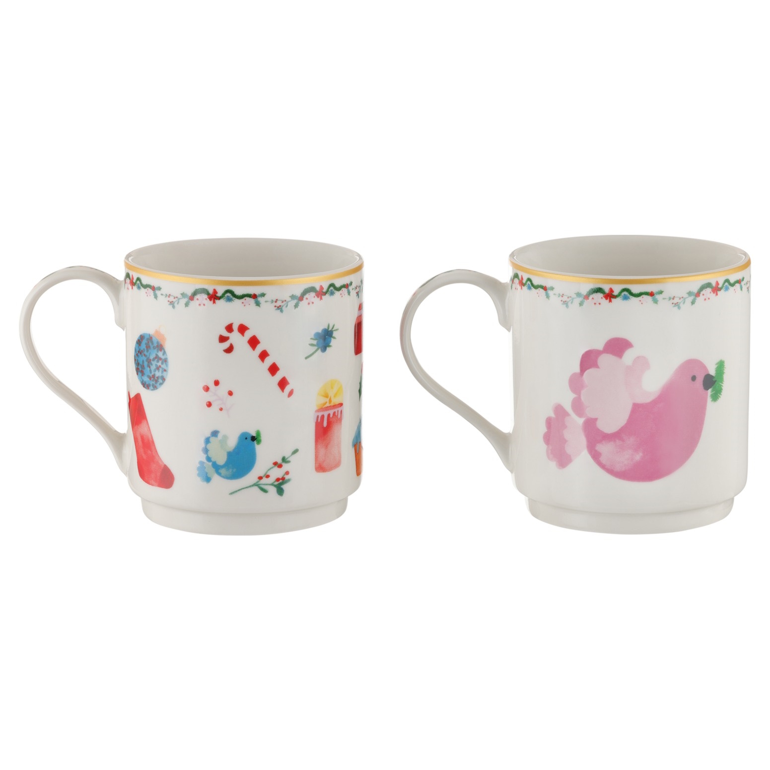 Maxwell & Williams Christmasville Mug Set of 2 350ML Angel / Gifts Gift Boxed-2