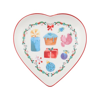 Maxwell & Williams Christmasville Heart Dish 14cm Gifts Gift Boxed
