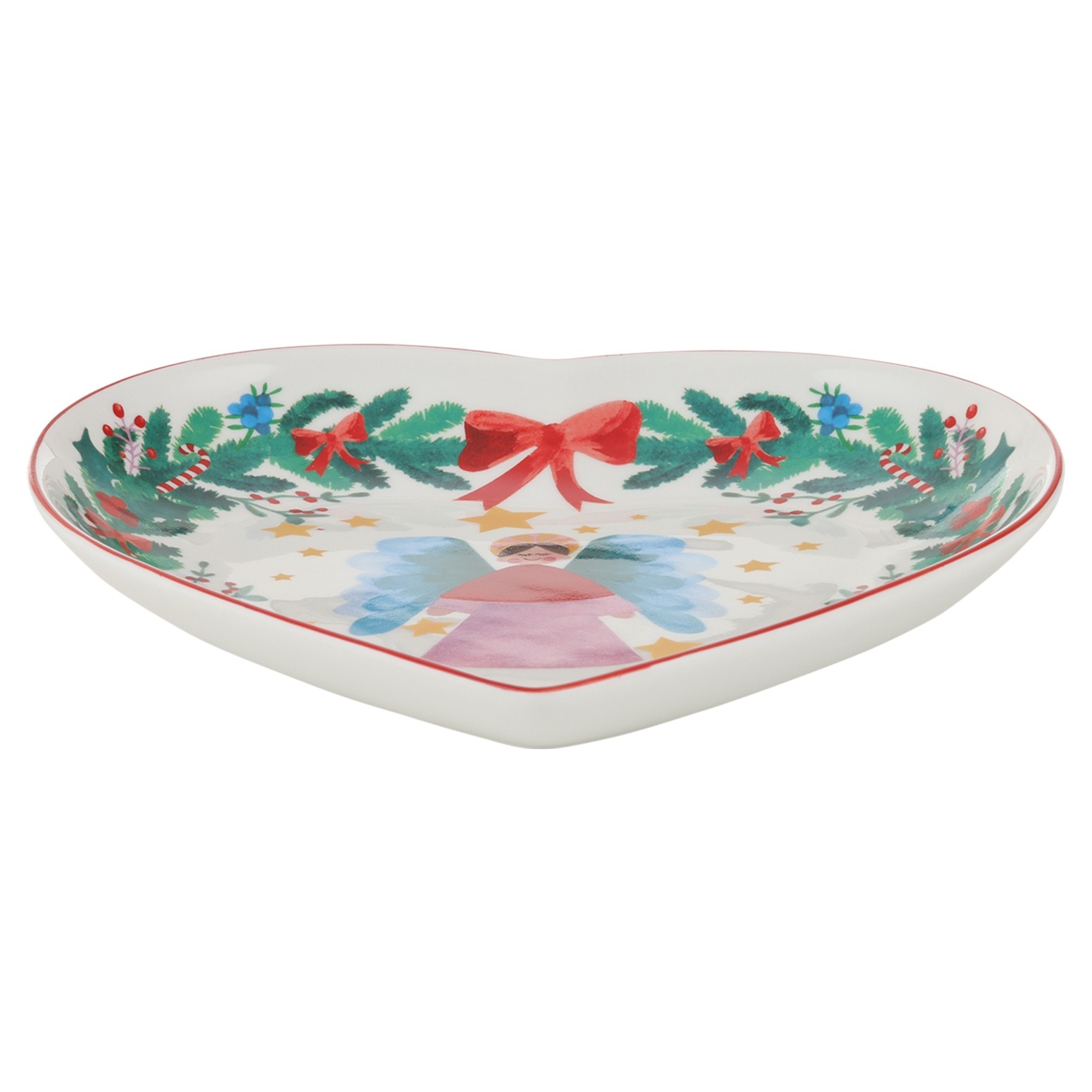Maxwell & Williams Christmasville Heart Dish 20cm Angel Gift Boxed-2