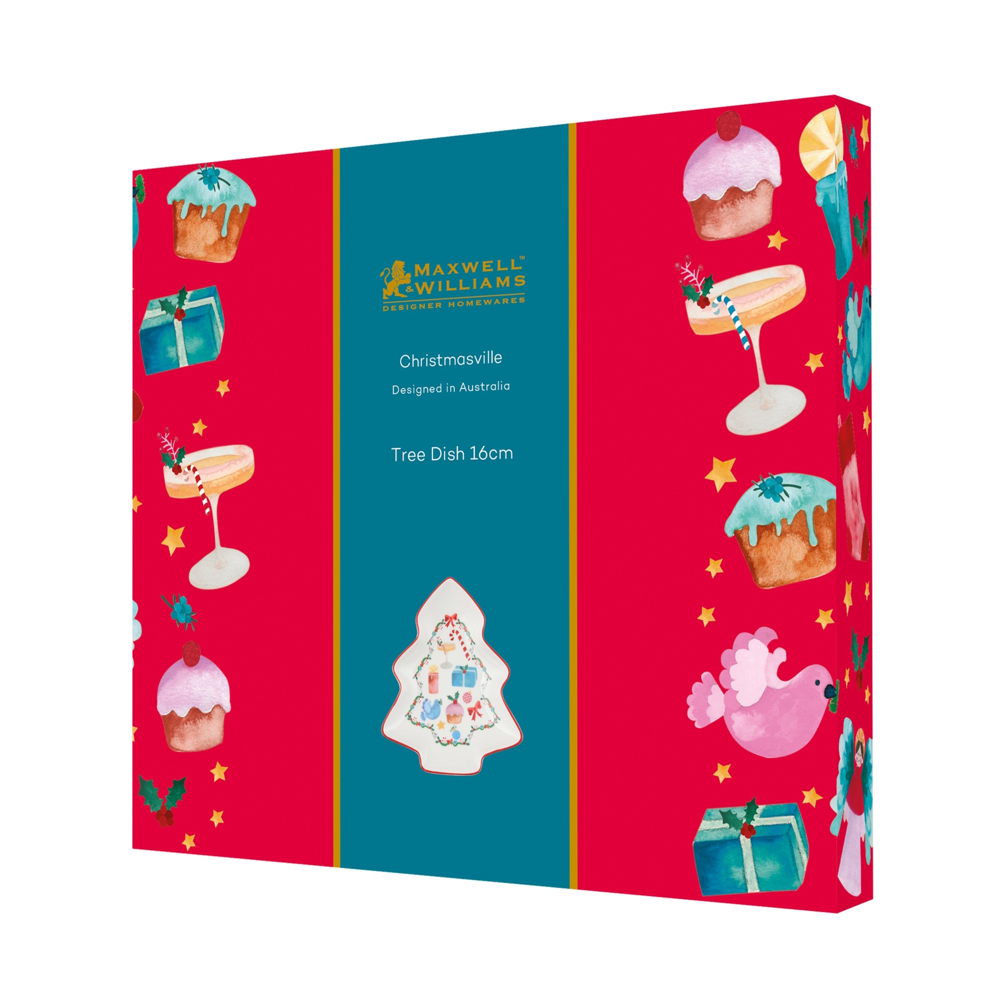Maxwell & Williams Christmasville Tree Dish 16cm Gifts Gift Boxed-3