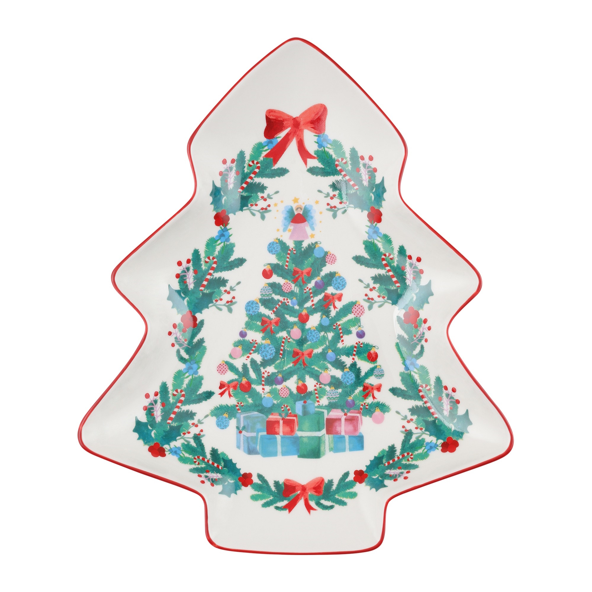Maxwell & Williams Christmasville Tree Dish 25cm Tree Gift Boxed-1