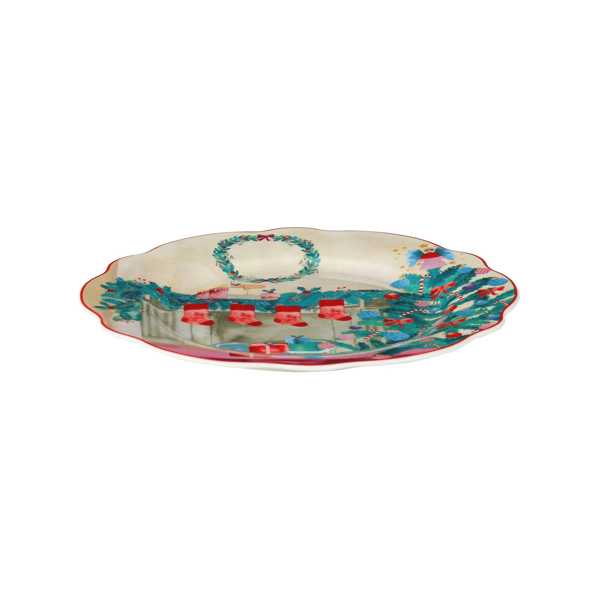 Maxwell & Williams Christmasville Plate 20cm Fireplace Gift Boxed-2