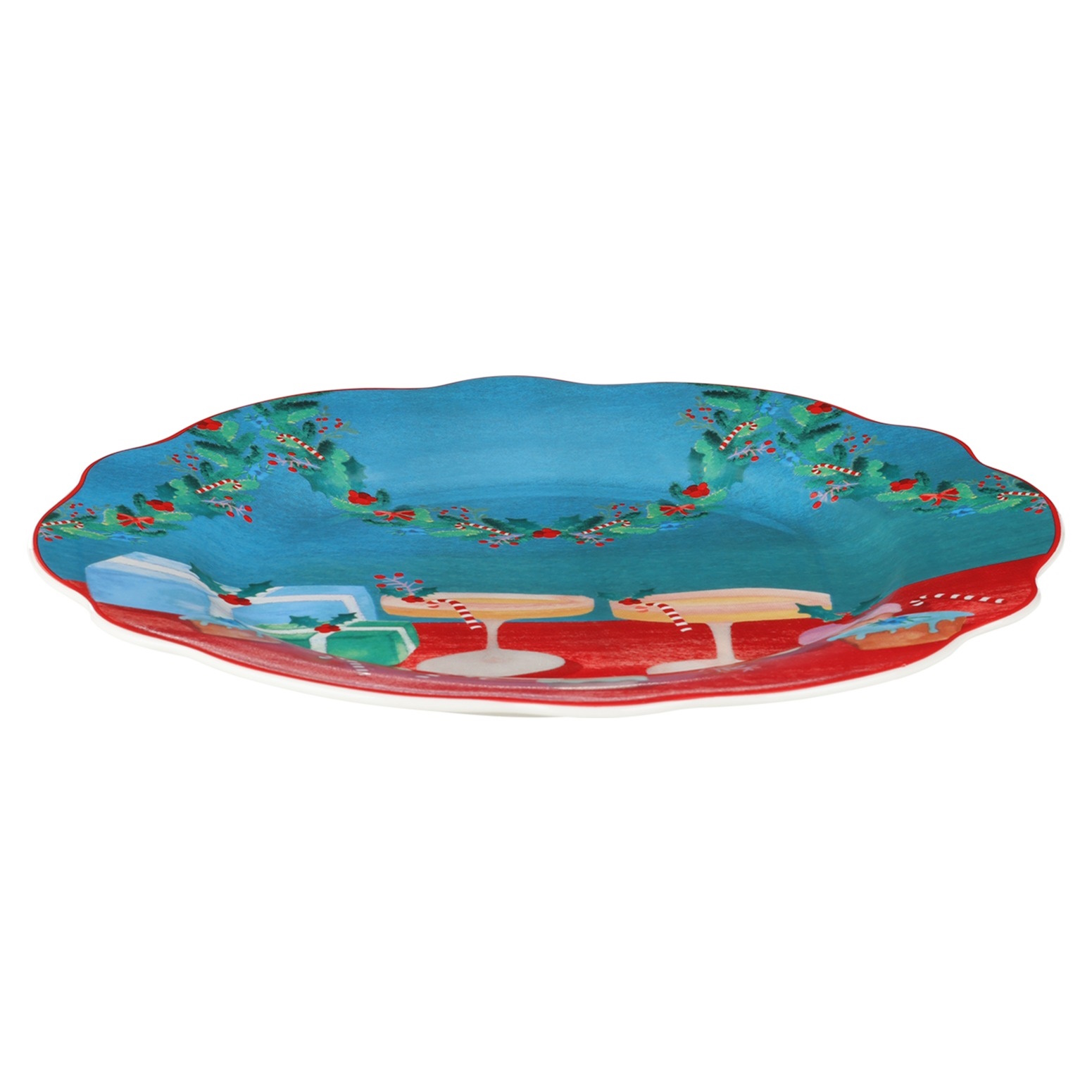 Maxwell & Williams Christmasville Plate 20cm Christmas Cocktails Gift Boxed-2