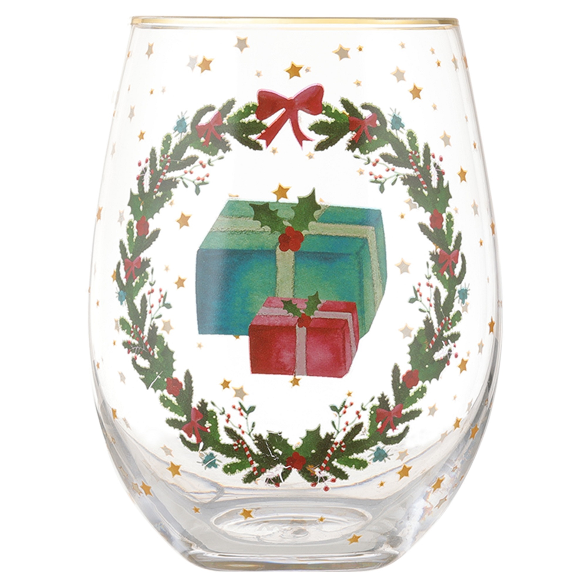 Maxwell & Williams Christmasville Stemless Glass 560ML Gifts Gift Boxed-1