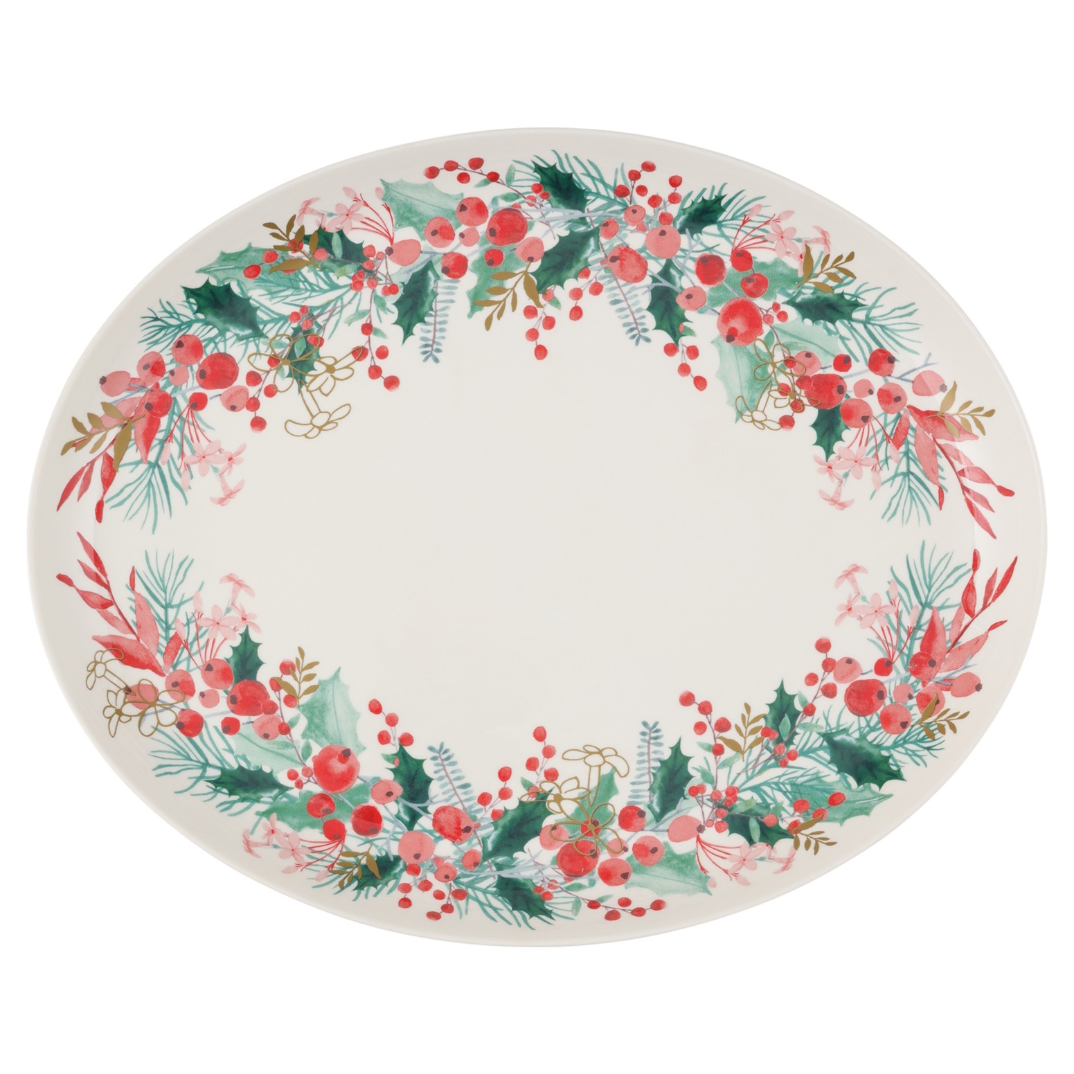 Maxwell & Williams Merry Berry Oval Platter 38x30cm Gift Boxed-1