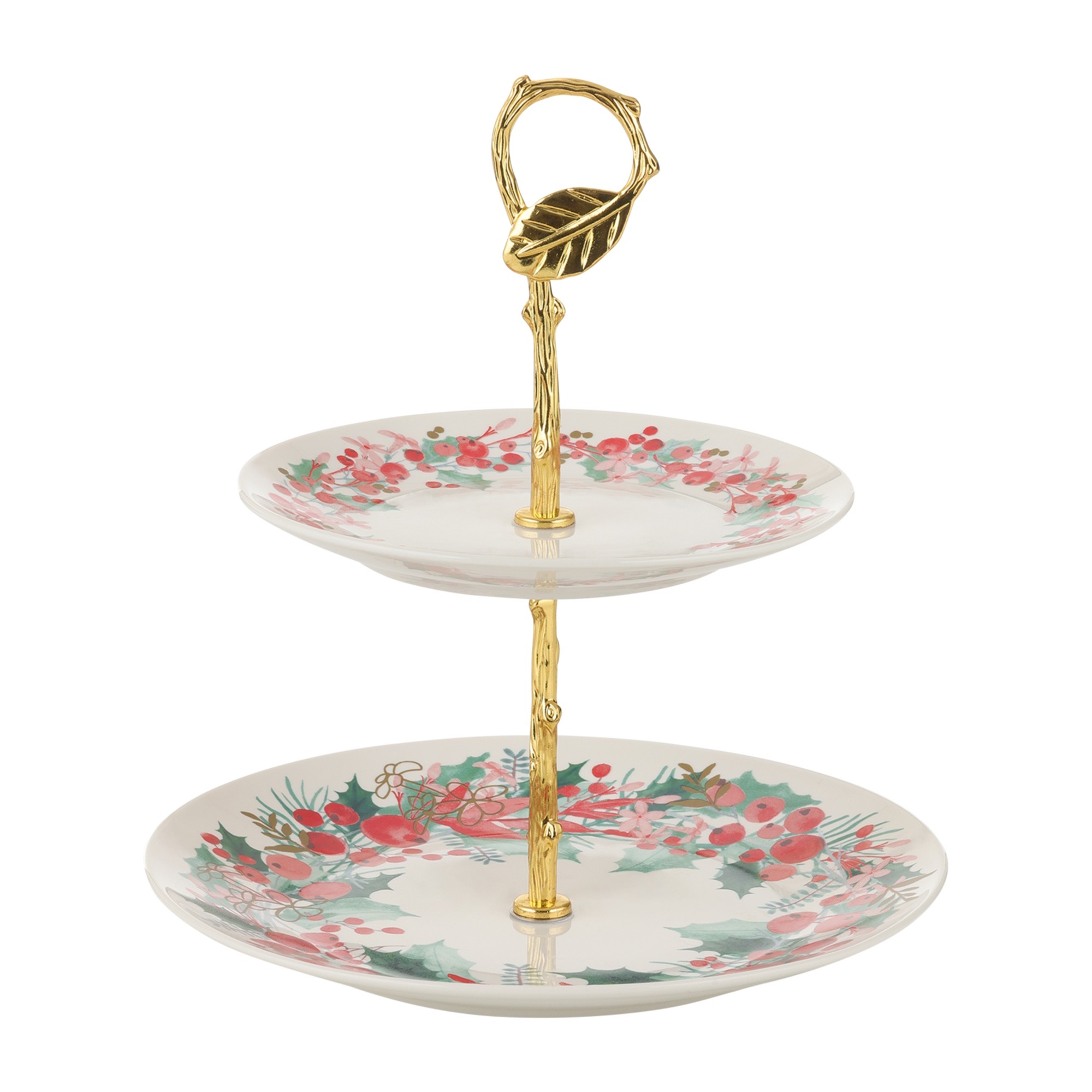 Maxwell & Williams Merry Berry 2 Tiered Cake Stand Gift Boxed-1