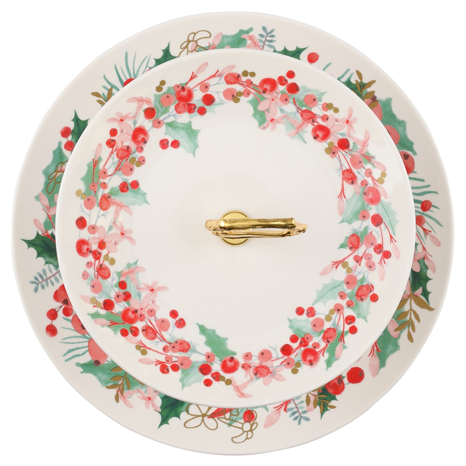 Maxwell & Williams Merry Berry 2 Tiered Cake Stand Gift Boxed-2