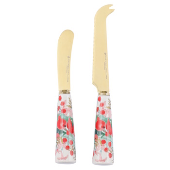 Maxwell & Williams Merry Berry Spreader & Cheese Knife Set Gift Boxed