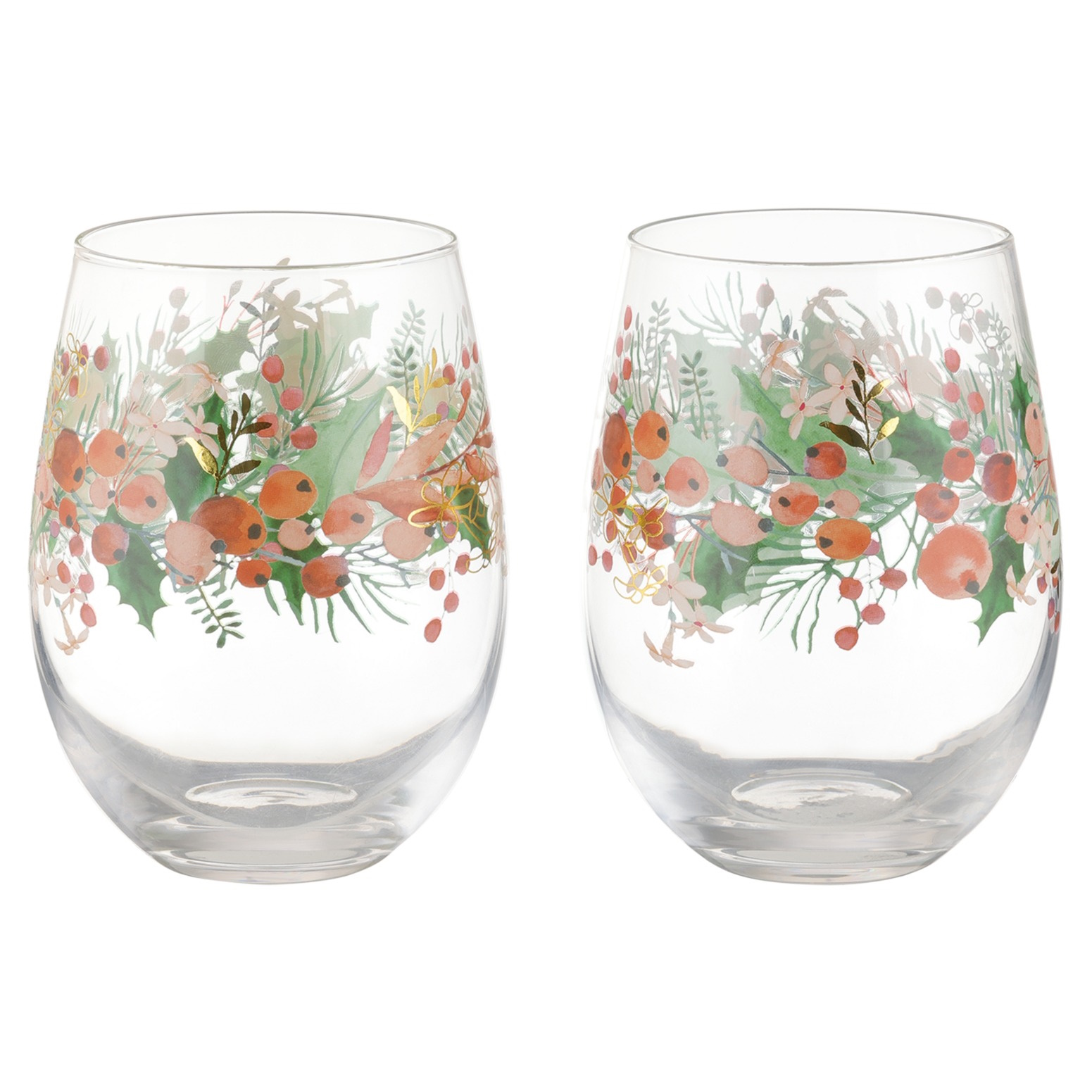Maxwell & Williams Merry Berry Stemless Glass 560ML Set of 2 Gift Boxed-3