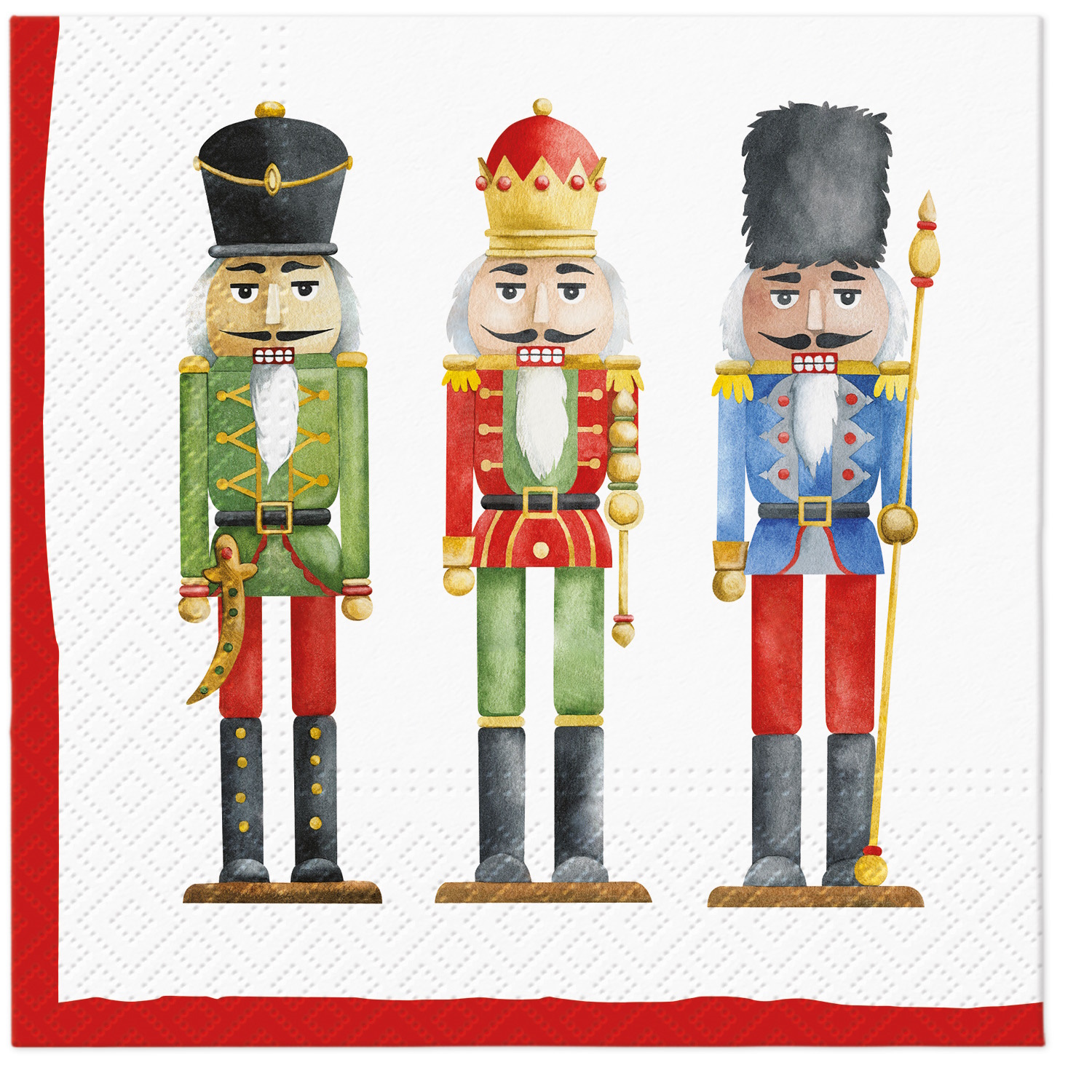 Paw Lunch Napkin 33cm Nutcracker Soldier-4